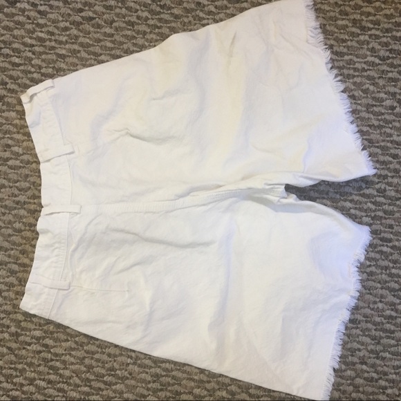 Jesse Kamm Cut Off Shorts in Salt White - Picture 6 of 6